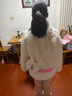 G.DUCKKIDS女童水貂絨外套秋冬款2025新款冬季兒童加絨加厚羊羔毛毛毛上衣潮 奶白 120 建議身高110-120cm年齡6-7歲 曬單實(shí)拍圖