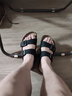 BIRKENSTOCK勃肯德國進(jìn)口男女款牛皮革涂油軟底Arizona雙扣涼拖鞋 黑色常規版752481 40 曬單實(shí)拍圖