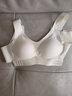 雅鹿夏季性感交叉側排扣無(wú)痕無(wú)鋼圈內衣聚攏托胸美背運動(dòng)背心式文胸罩 香檳白 M （建議85-100斤） 曬單實(shí)拍圖