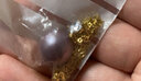 京潤珍珠吊墜麗美925銀淡水珍珠吊墜圓形大顆珍珠吊墜生日禮物 【紫色】13-14mm 曬單實拍圖