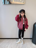 沫芽?jì)和行⊥樋椘唇佑鸾q服2024秋冬新款男女童寶寶立領(lǐng)夾克外套潮 黑色 110cm 曬單實(shí)拍圖