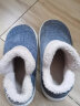 猫力冬季棉拖鞋男士新款居家户外穿防滑防水情侣厚底加绒保暖雪地靴 灰色 40-41 适合39-40 实拍图