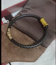 很想你 MISS YOU MUCH黃金手鏈男款饕餮手環(huán)足金999轉運珠男士朋友生日禮物情人節手串 足金饕餮+編織黑繩 曬單實(shí)拍圖