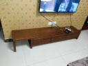 宾米尼中式电视柜茶几组合套装小户型客厅胡桃色伸缩地柜实木电视柜 榉木色 配送安装 实拍图