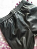 真皮皮褲女綿羊皮加絨女士皮褲保暖女哈倫褲秋冬新款高腰寬松小腳蘿卜褲九分褲潮 黑色加絨 XL 曬單實拍圖