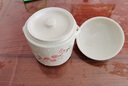 苛魚(yú)大燉盅雙蓋隔水燉家用陶瓷帶蓋燉湯盅燕窩蒸蛋小湯盅煨湯瓦罐燉罐 600ml 雙蓋雙耳[1人份] 曬單實(shí)拍圖