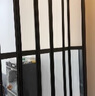 鋁合金折疊門(mén)推拉門(mén)隔斷廚房隱形門(mén)衛生間伸縮無(wú)下軌陽(yáng)臺移門(mén)定制 黑色 曬單實(shí)拍圖