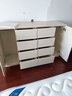 潮懶奶油風(fēng)斗柜實(shí)木臥室收納柜儲物柜客廳柜子斗櫥現代簡(jiǎn)約六斗柜整裝 奶油白八斗 長(cháng)80深40高81cm 曬單實(shí)拍圖