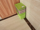 茶花（CHAHUA）茶花塑料收纳箱子母零食收纳盒有盖整理箱玩具盒储藏 绿色 9L+20L大小号2个装 实拍图