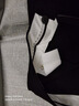 歐時力OCHIRLY 仿醋酸微喇長褲女闊腿垂感寬松顯瘦秋冬季新品 黑色 S 曬單實拍圖