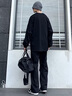 至唯美式重磅衛(wèi)衣男士春秋季穿搭感純棉長袖T恤黑色內(nèi)搭打底衫衣服男 黑色 XL【推薦125-145斤】 曬單實(shí)拍圖