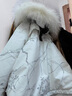 波司登（BOSIDENG）極寒羽絨服鵝絨女款短款連帽大毛領(lǐng)新國標外套 【店長(cháng)推薦】冰花白9BM1 S 160/84A 體重約110-130斤 曬單實(shí)拍圖