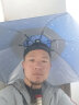 垂弦（ChuiXian） 双层防风钓鱼伞帽 头戴雨伞 防晒 折叠头伞 雨伞帽 钓鱼帽遮阳渔具 80cm双层水滴蓝（防风 防晒 防雨） 实拍图