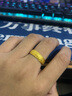 夢(mèng)金園七夕情人節(jié) 百福黃金戒指 足金福字寬面戒指男女款生日 約5.1g 曬單實(shí)拍圖