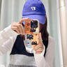 葵也適用IPhone16Promax手機(jī)殼新款時(shí)尚可愛蘋果15pro格子貓咪防摔女 【波點(diǎn)條紋拼接黑貓咪】 iPhone 16Promax 曬單實(shí)拍圖