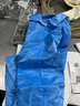 TSDFC靜電服大褂藍色白色防靜電分體服全塑料夾克拉鏈無(wú)塵服無(wú)鐵噴漆服 藍色靜電上衣+褲子（送工帽） M 曬單實(shí)拍圖