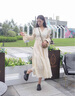 卓詩(shī)尼厚底樂(lè)福鞋女2025春秋新款復(fù)古英倫風(fēng)小皮鞋女粗跟一腳蹬增高單鞋 黑色 37 曬單實(shí)拍圖