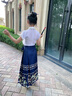 羅蒙馬面裙兒童漢服古裝半身裙女寶唐裝女童套裝中國風(fēng)畢業(yè)演出服 馬面裙-單裙子（藏青長(cháng)款） 130 曬單實(shí)拍圖