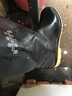 南源金雨王【特種工礦靴】雨鞋男高筒中筒可拆防雨鞋套防滑加厚耐磨防水防滑 黑色中筒牛筋底202 41 曬單實(shí)拍圖
