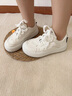 九寸陽(yáng)光春夏LOVE兔大頭鞋女百搭休閑鞋子小眾女鞋學(xué)生小白鞋松糕底板鞋 圓頭低幫鞋白色【36碼】 曬單實(shí)拍圖