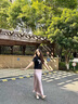黎依奴（LISLAVE）感垂感醋酸緞面半身裙女2025夏季新款中長款魚尾裙高腰顯瘦包臀裙 粉色 [春夏款9902裙長92左右] L 曬單實(shí)拍圖