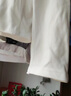 浪莎長(cháng)袖t恤女白色純棉小個(gè)子打底衫磨毛加絨秋冬中長(cháng)款衛衣內搭上衣 394白德絨 L 曬單實(shí)拍圖