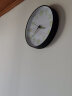 BBA 挂钟12寸夜光创意钟表客厅卧室石英钟家用圆形时钟轻奢表黑 实拍图