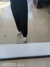 太平鳥女裝休閑褲時(shí)尚簡(jiǎn)約錐形褲秋冬高腰顯瘦九分女 黑色 M 曬單實(shí)拍圖