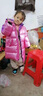 貝孩趣女童國風棉服冬季2024新款中大兒童裝加厚外套羽絨服棉拜年服棉衣 紅色 130 (建議身高115-125厘米) 曬單實拍圖
