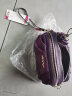 诗蔚斜挎包女包2021钱包女旅行尼龙小包包迷你单肩包女帆布包手拿包 深紫色 实拍图