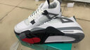 特大碼男鞋AJ.4蟬翼百搭加肥加大鞋子男潮鞋運動(dòng)46氣墊47板鞋48碼 AJ4白水泥 47 曬單實(shí)拍圖