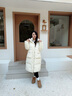 LAGOGO輕戶(hù)外黑色中長(cháng)款羽絨服女拉谷谷2024年冬新款運動(dòng)保暖外套 米白色(V2) M 曬單實(shí)拍圖