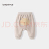 babylove嬰兒大PP褲秋冬加絨保暖寶寶長褲高腰護肚外穿百搭休閑褲 曬單實拍圖