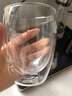 NAPPA手工雕刻玻璃杯雙層杯水杯果汁杯咖啡杯家用高檔杯子350ML 蘭 曬單實(shí)拍圖