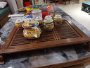 HAOMINGTIAN功夫茶具雞翅木原木無漆茶盤茶托實(shí)木茶臺(tái)家用排水儲(chǔ)水茶海茶船 雞翅大號(hào)盛水排水兩用茶盤（50x35x6.5cm） 曬單實(shí)拍圖