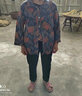 俞兆林（YUZHAOLIN） 中老年女裝媽媽裝夏裝2025年秋季女裝襯衫套裝60歲70奶奶裝長(zhǎng)袖 FR3602  藍(lán)色+黑色三角錐褲 XL 【建議95-110斤】 曬單實(shí)拍圖