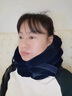 潮克（CAOOELCOL）充氣式頸托頸椎矯姿牽引器防低頭神器脖子拉伸固定護脖套脖防前傾 藍色-【三層+三管】絨布面料 男女通用 曬單實(shí)拍圖
