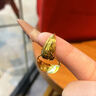 老鳳祥滿天星車花耳飾黃金耳環(huán)媽媽款足金耳圈七夕情人節(jié)禮物送女友老婆 今/次日達(dá)*車花耳環(huán)【一對】約2.1-2.2g禮盒 曬單實拍圖