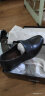 金猴 （JINHOU）男士商务镂空皮鞋 正装套脚透气凉鞋男 Q30009A 黑色 42码 实拍图