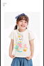 巴拉巴拉兒童T恤女童短袖寶寶上衣夏裝童裝純棉洋氣甜美 奶白-貓貓美人魚(yú)10501 90cm 曬單實(shí)拍圖