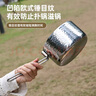 鏗鏘戶(hù)外鍋具奶鍋316不銹鋼便攜式露營(yíng)可拆卸手柄鍋雪平鍋湯鍋煮奶鍋 【可拆卸把手】316奶鍋帶蓋 20cm 曬單實(shí)拍圖