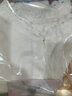 暖喬全棉雙層棉紗森系立領(lǐng)襯衫女長袖寬松春夏蕾絲花邊休閑純棉襯衣 白色 均碼（140-170斤） 曬單實拍圖