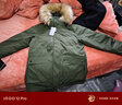 拓路者（Pioneer Camp）雪熊800蓬派克鵝絨羽絨服男連帽寬松中長款戶外冬季保暖厚款外套 軍綠-環(huán)保人造毛領(lǐng) L 曬單實(shí)拍圖