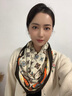 護頸磁吸扣絲巾女春秋款百搭氣質(zhì)搭襯衫方巾高級感圍脖送媽媽禮物 磁吸扣絲巾【羽意絲絨】 曬單實(shí)拍圖