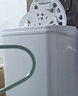 揚子 脫水機甩干機不銹鋼大容量家用甩干脫水桶小型單脫單甩干衣 揚子 T85脫水機【塑桶+藍光呵護】茶色 曬單實拍圖