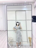 矜持范格子襯衫連衣裙女2025新款夏季長款仙女超仙森系法式長裙復古裙子 圖片色 S 【建議80-95】 曬單實拍圖