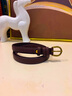 viney女士皮帶牛皮小腰帶女時(shí)尚休閑OL帶扣窄裙褲帶送老婆友生日禮物 咖啡色 105cm 百搭簡(jiǎn)約韓版青少年皮帶 曬單實(shí)拍圖