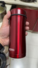 膳魔師（THERMOS）悶茶燜茶巖茶杯不銹鋼保溫杯便攜水杯TCCG-400可刻字泡茶杯禮物 【304不銹鋼】紅色R 400ml 曬單實(shí)拍圖