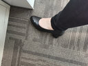 江博士單鞋女中跟工作鞋粗跟通勤黑色小皮鞋真皮春季職業(yè)鞋休閑淺口舒適W30193W013E3 W30193W013E4（4E特寬圍度） 39 曬單實拍圖