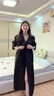 GARNUO卡其色風(fēng)衣外套女中長款2025春秋新款小個(gè)子高級感英倫風(fēng)休閑大衣 黑色 M 【111-130斤】 曬單實(shí)拍圖
